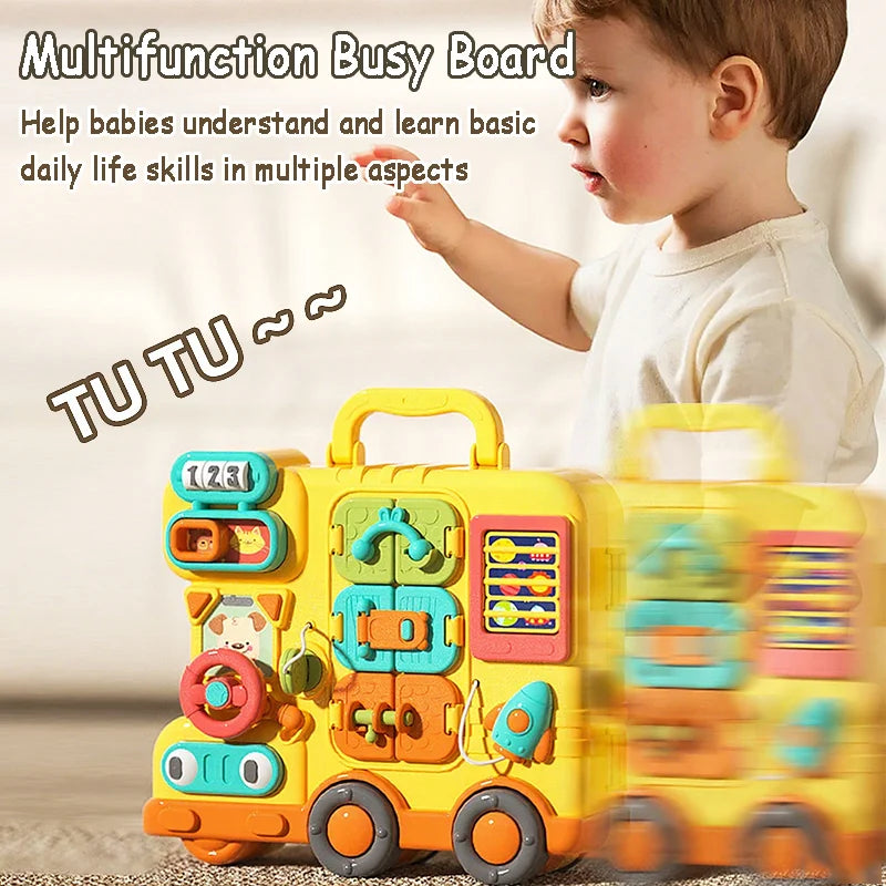 Montessori Lernboard – Sensorikspielzeug mit Musik & Licht