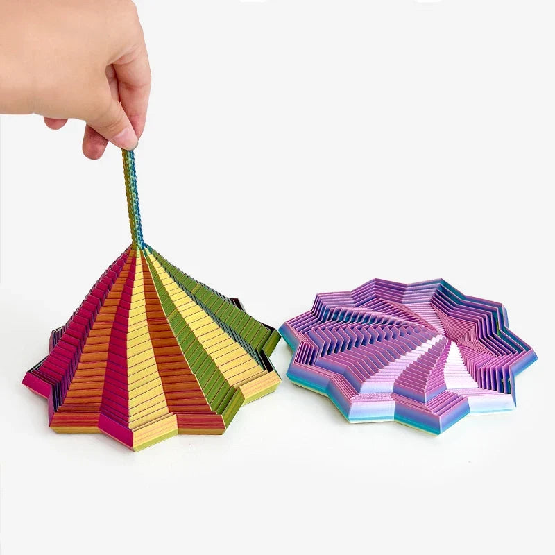 DrehGlanz – 3D-Regenbogen-Fidget-Spielzeug