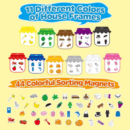 Magnetische Lern Sticker Set für Kinder Farben (Englisch lernen)