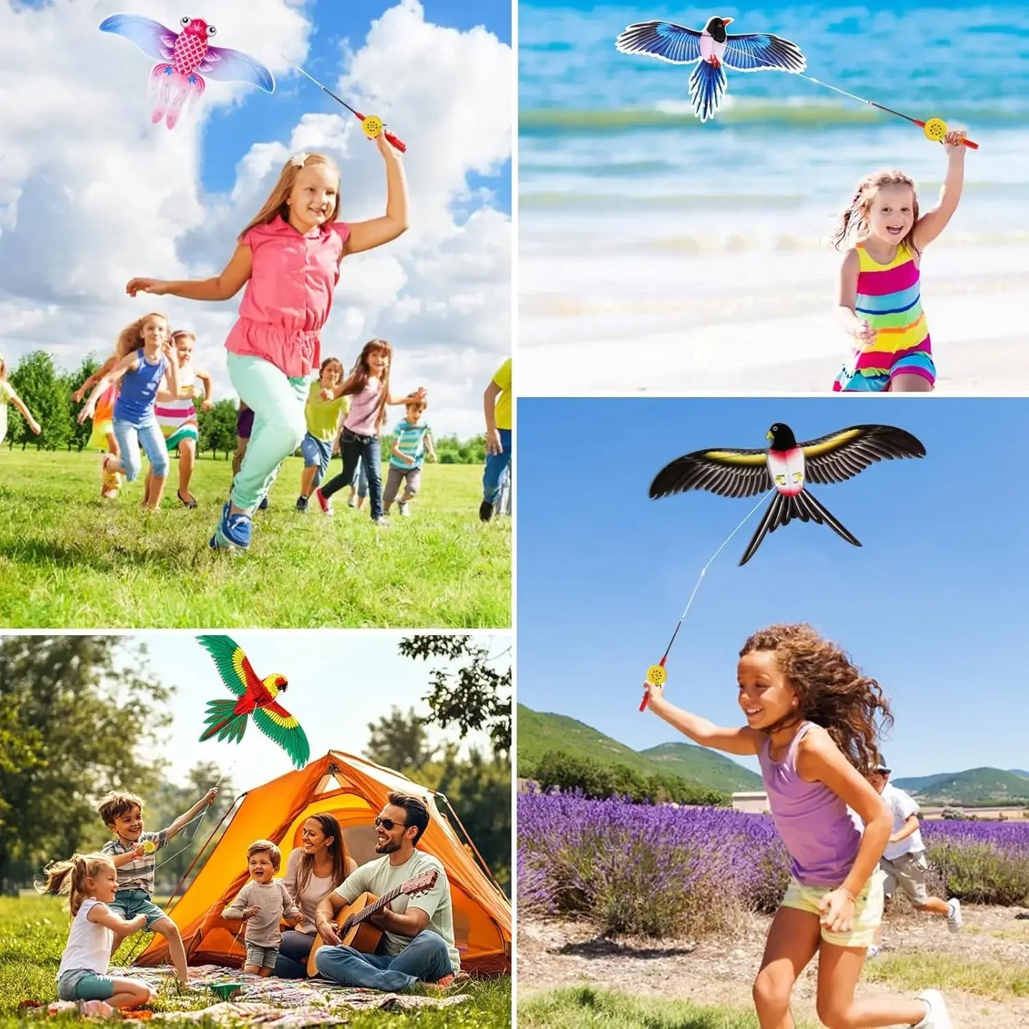 Bird Friends - Cartoon Kite Set for Kids
