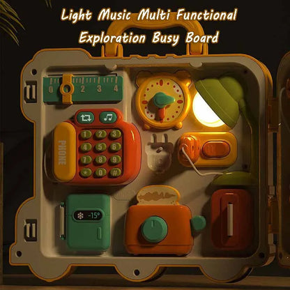 Montessori Lernboard – Sensorikspielzeug mit Musik & Licht