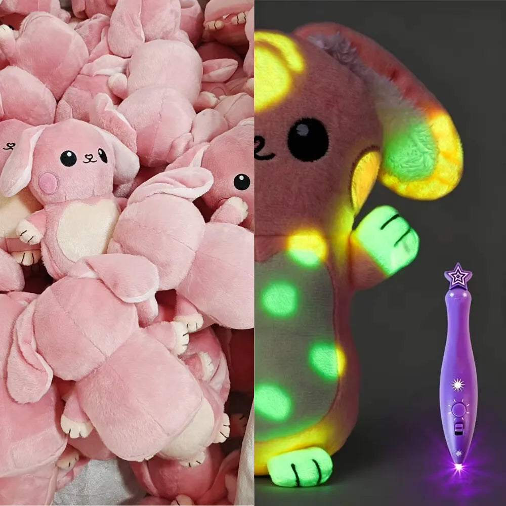 GlowDoodle – Leuchtendes Zeichen-Kuscheltier