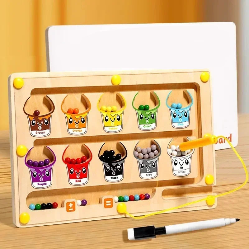 FarbZähler Duo – Montessori-Labyrinth & Maltafel