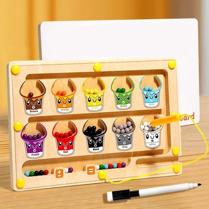 FarbZähler Duo – Montessori-Labyrinth & Maltafel