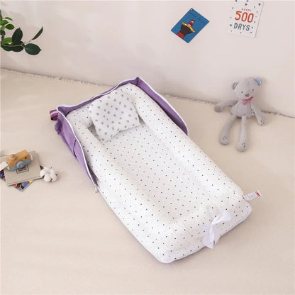 Portable Baby Nest Bed – Travel Bassinet & Playpen for Newborns