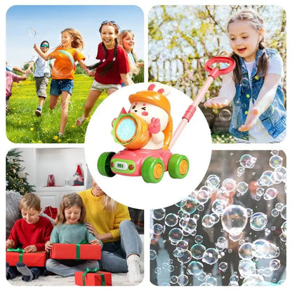 2-in-1 Dinosaur Bubble Gun - Push or Handheld Electric Bubble Fun!