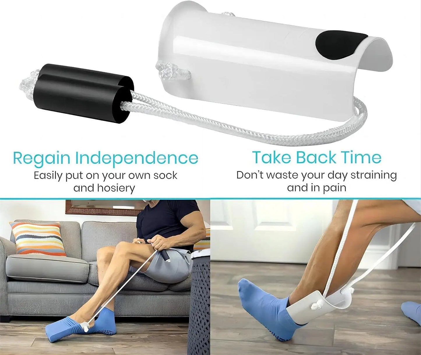 Sock Helper Tool – Easy On and Off Stocking Slider