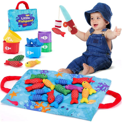 Montessori-Angelspiel – 22-teiliges Lernspiel für Farben & Zahlen 🎣🐠