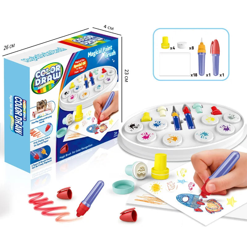 Klecksefreies Malset für Kinder