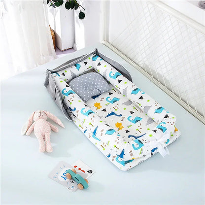 Portable Baby Nest Bed – Travel Bassinet & Playpen for Newborns