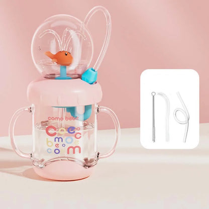 Whale Fountain Tumbler – Leak-Proof Kids’ Water Cup