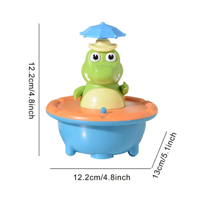 SplashGator LED Krokodil Badespielzeug – Schwimmendes Wasser-Sprühspielzeug für Kinder | Bade- & Poolspielzeug