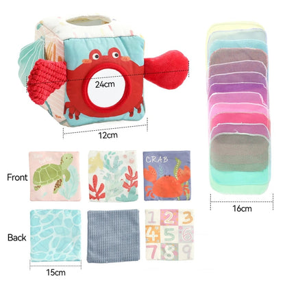 Kleine Entdecker Montessori-Sensorik-Taschentuchbox