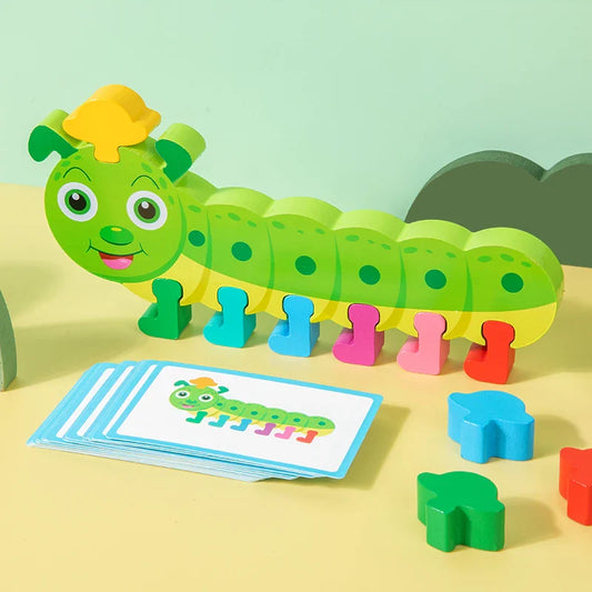 Raupen-Farbenspiel – Montessori-Lernspaß