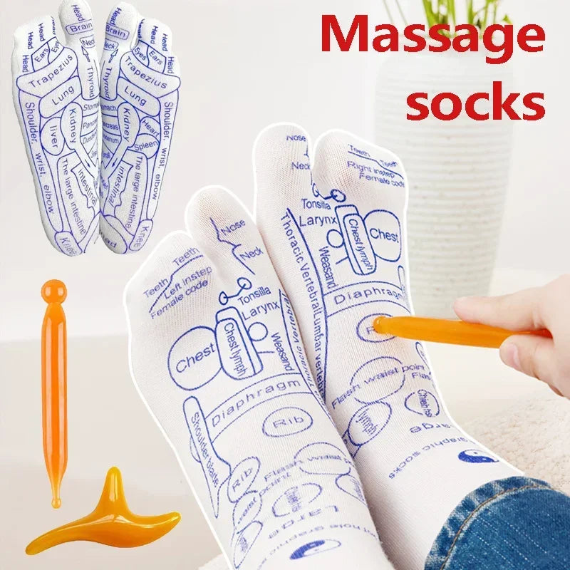 Acupressure Foot Massager Socks – Reflexology Socks for Tired Feet & Foot Care
