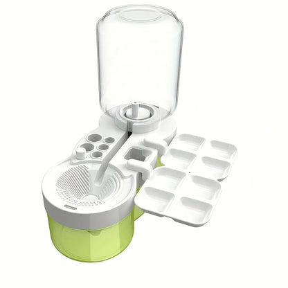 6-in-1 Malbecher-Set - Pinselreiniger & Pinselhalter