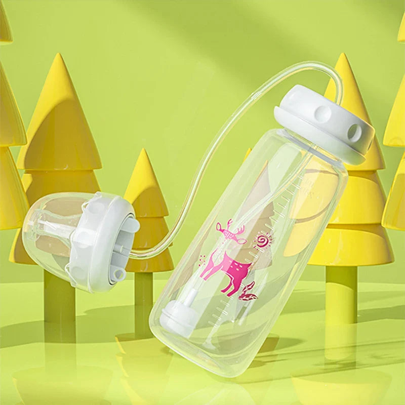 Freihändige Baby-Fütterflasche – Anti-Kolik-Nahrungssystem