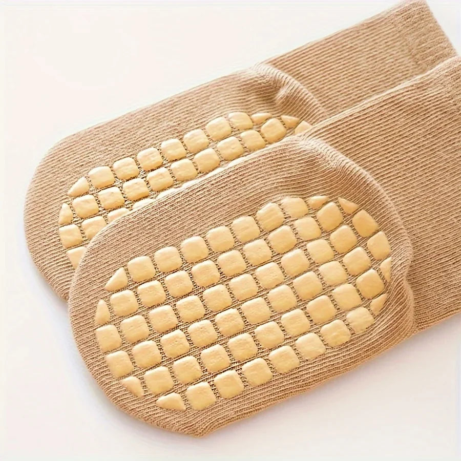 6 Paar rutschfeste Babysocken – süße Tiermotive 🐻🐰🦊