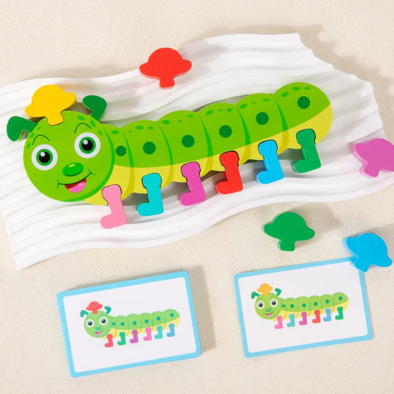Caterpillar Colour Match – Montessori Learning Fun