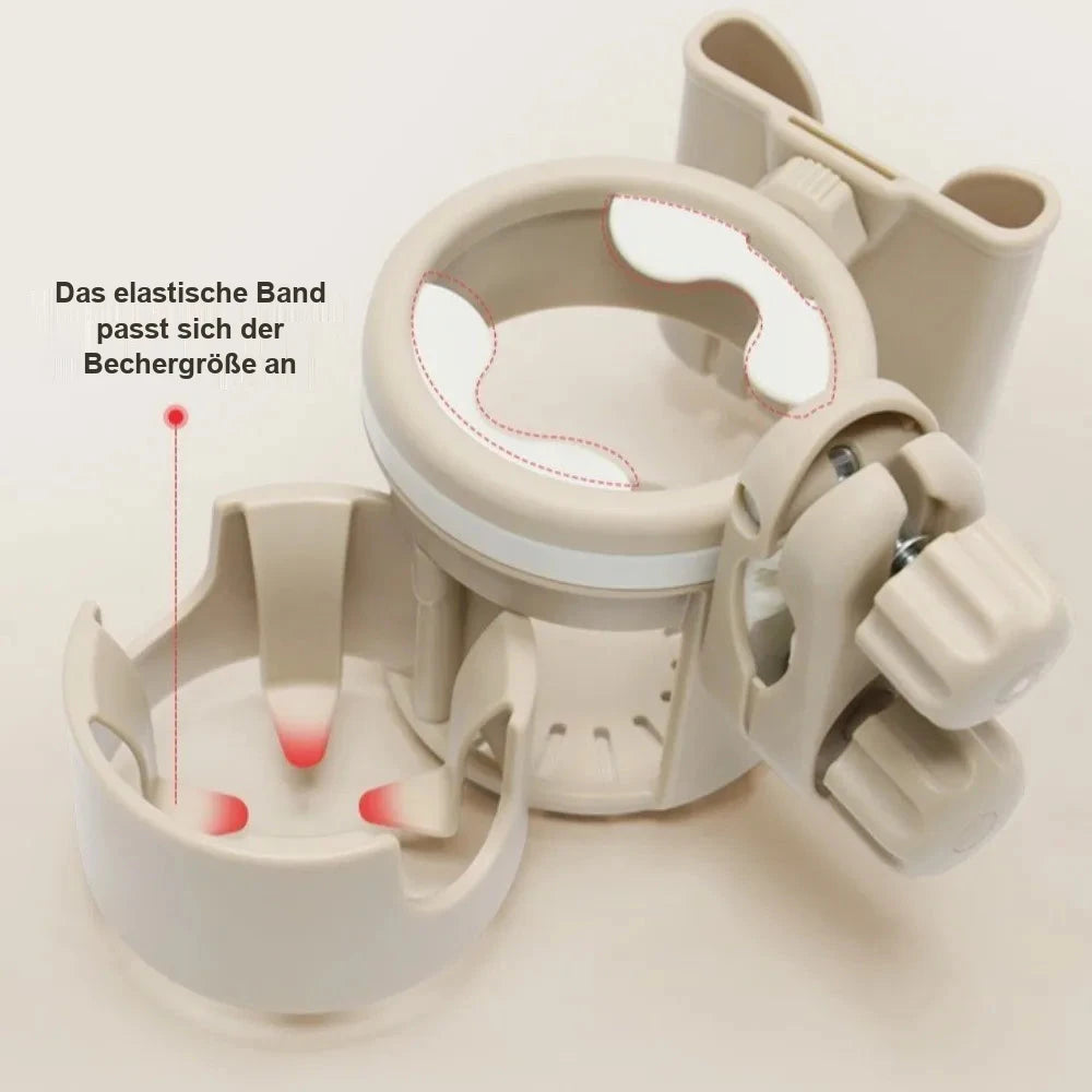 TrinkHalter – verstellbarer Becherhalter für den Kinderwagen 🍼🥤