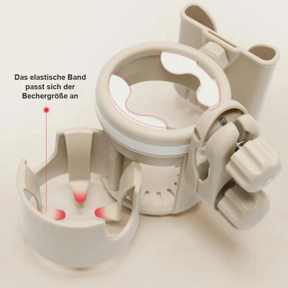 TrinkHalter – verstellbarer Becherhalter für den Kinderwagen 🍼🥤