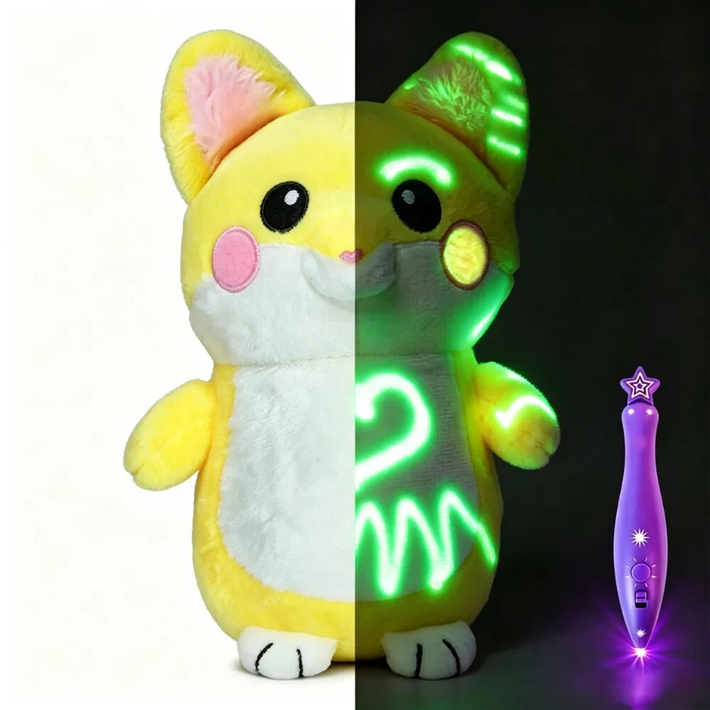 GlowDoodle – Leuchtendes Zeichen-Kuscheltier