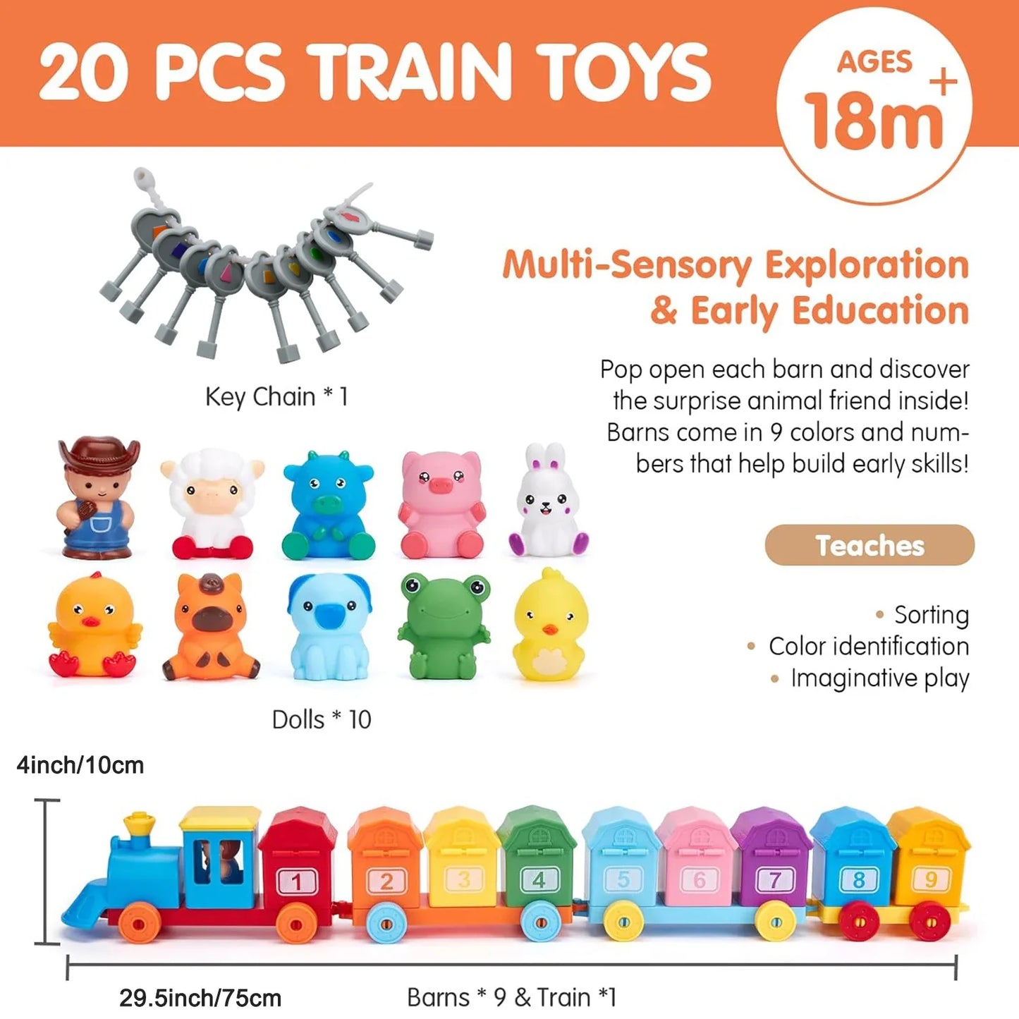 Montessori Learning Train & Surprise Gift Set
