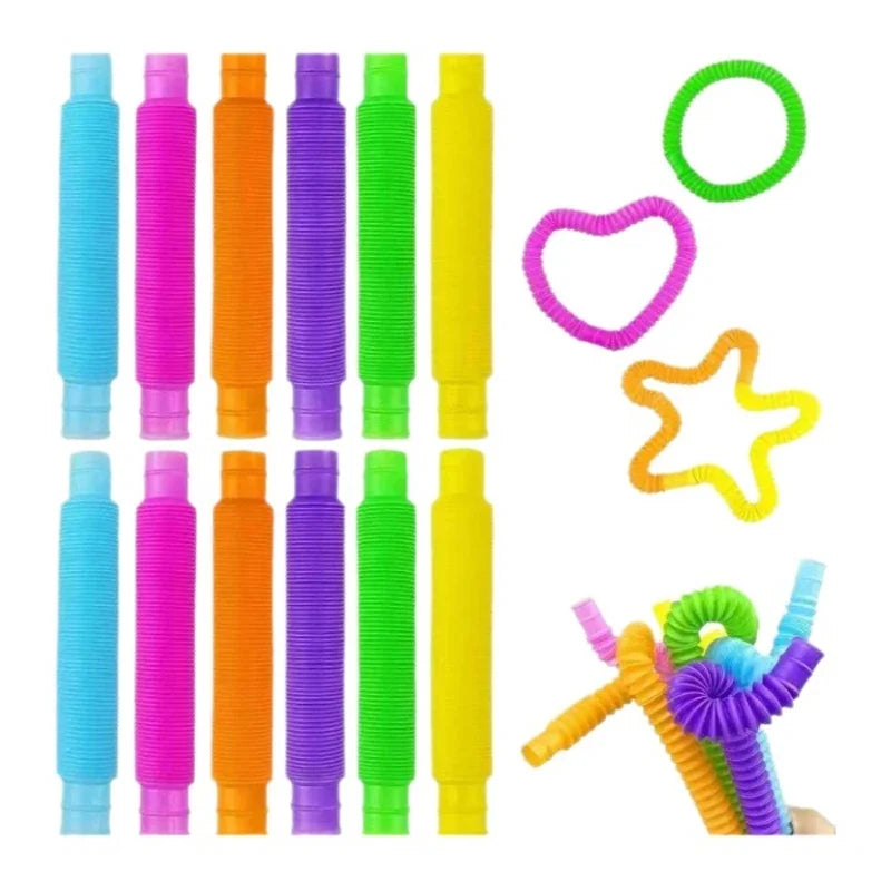Leuchtende Pop-Tubes – Fidget-Spielzeug für die Sinne 🌈✨