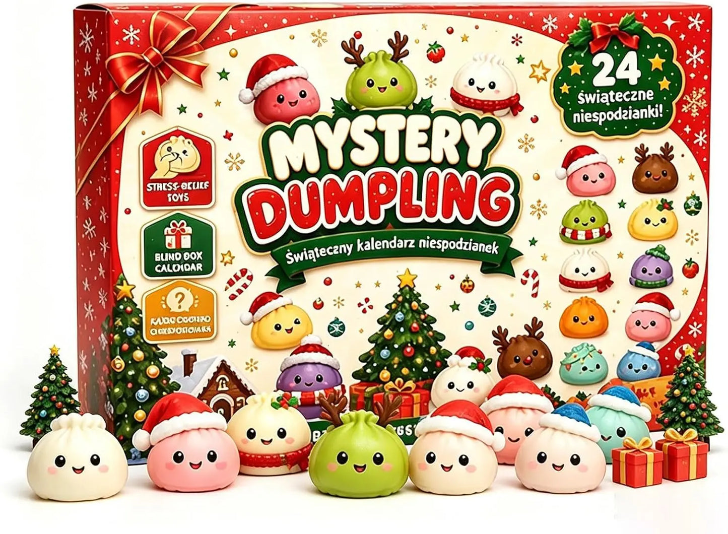 Weihnachtlicher Squishy-Adventskalender