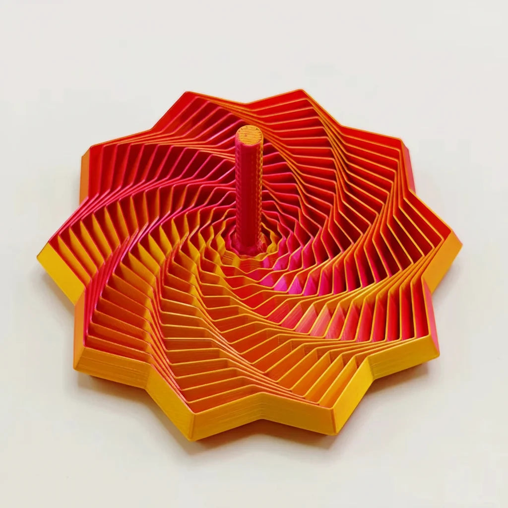 DrehGlanz – 3D-Regenbogen-Fidget-Spielzeug