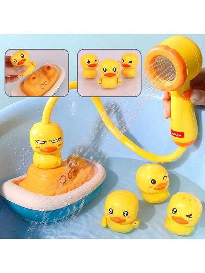 QuackFlow Enten-Dusch-Badespielzeug – Elektrisches Wasser-Sprühboot für Kinder