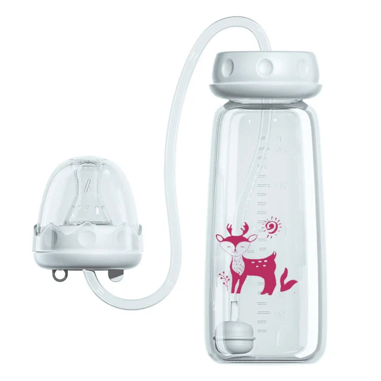 Freihändige Baby-Fütterflasche – Anti-Kolik-Nahrungssystem
