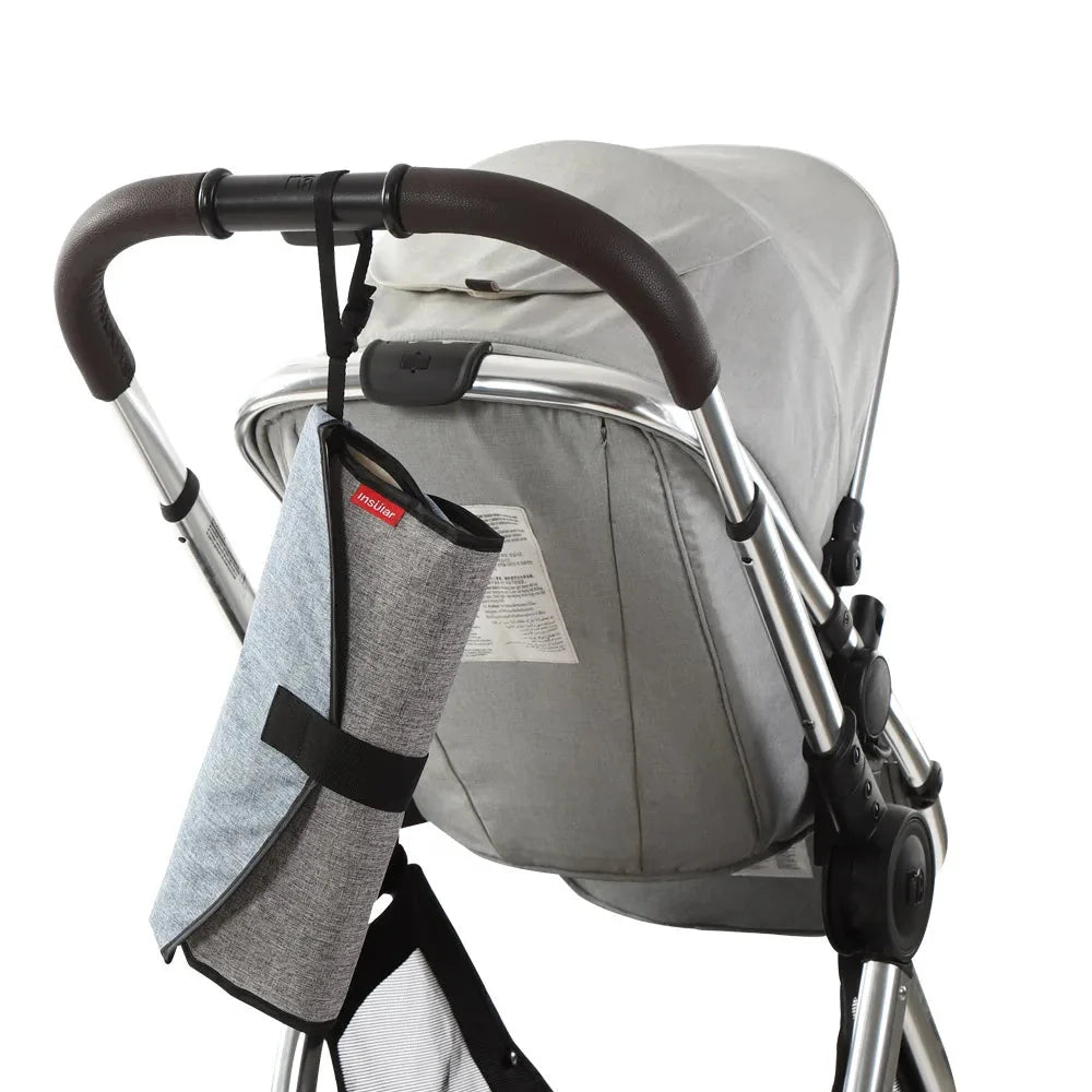 2-in-1 tragbare Wickelunterlage mit Aufbewahrungstasche