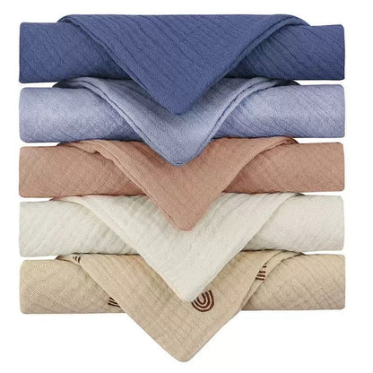 5-teiliges Baby Handtuch Set aus Baumwolle | Weiche Mulltücher für Pflege, Füttern und Alltag